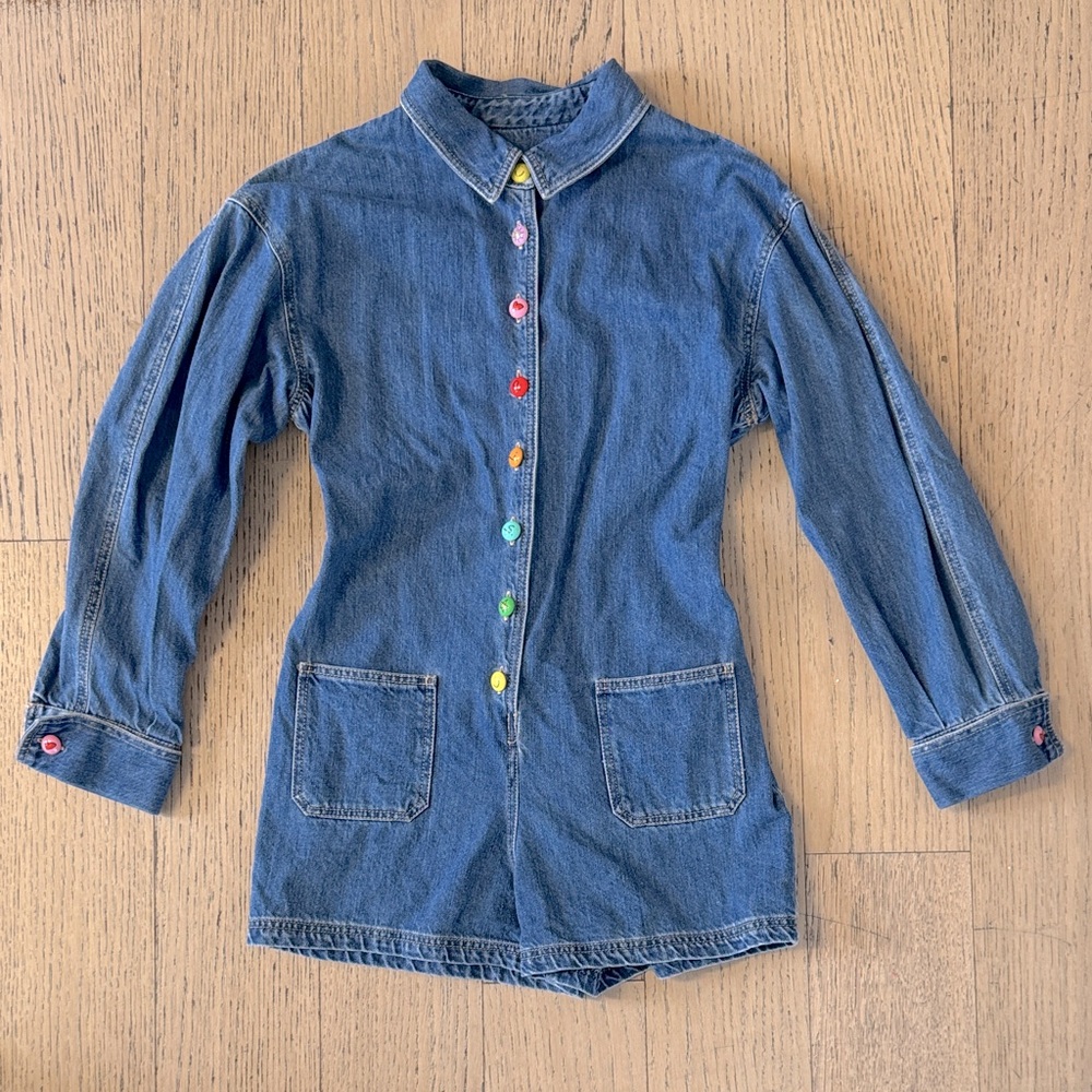 PHILOSOPHY DI LORENZO SERAFINI KIDS
logo-print denim jumpsuit, romper size 10